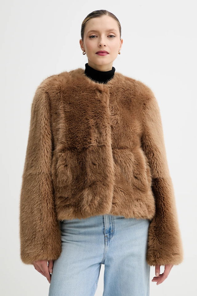 Halle Faux Fur Coat