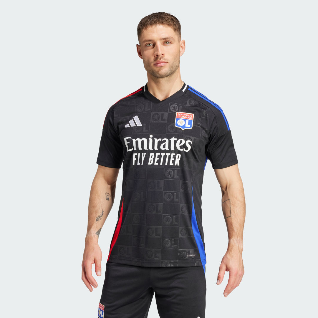 Фланелка adidas Performance Olympique Lyonnais 24/25 Away Kit Черно | IT6512, 0