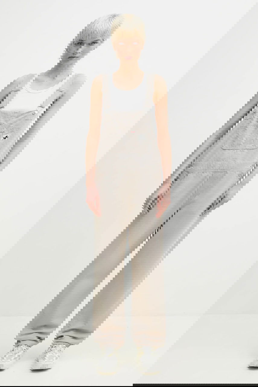 Комбинезон Carhartt WIP Cotton Bib Overall Straight Overalls Бежово | I034828.2OR4O, 0