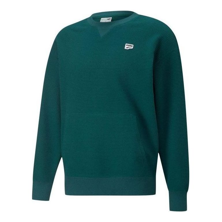 Пуловер Puma Downtown Waffle Crewneck Sweatshirt Зелено | 537730-24, 0