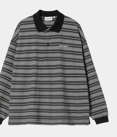 Поло тениска Carhartt WIP Long Sleeve Striped Polo Shirt Многоцветен | I035530_5, 0