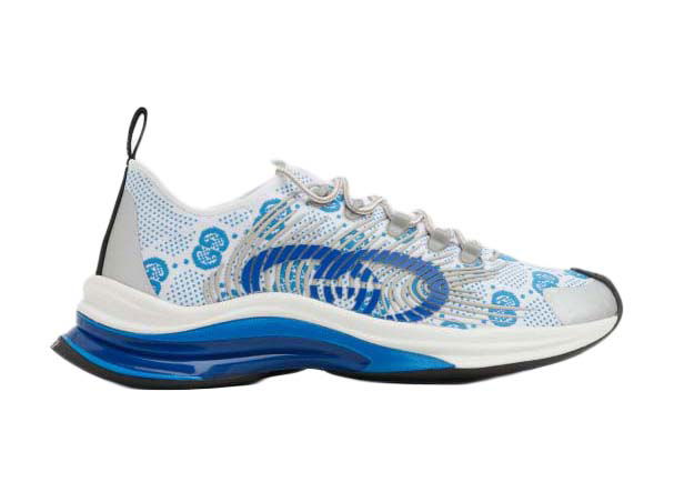 Кецове и обувки Gucci Monogram Sneakers Blue White Синьо | 680900 USN10 8485, 0