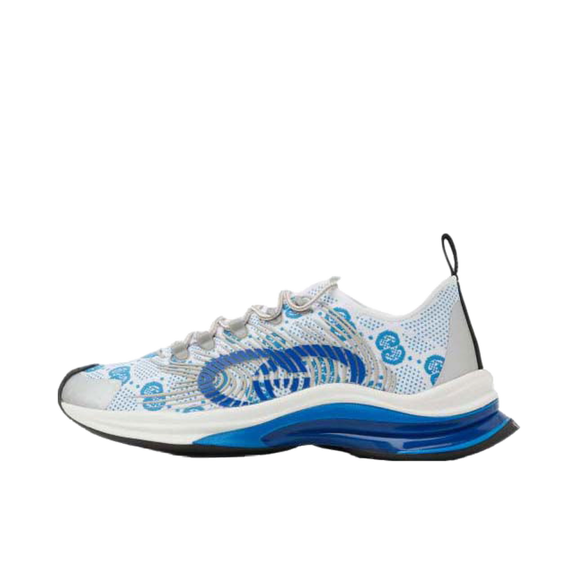 Кецове и обувки Gucci Monogram Sneakers Blue White Синьо | 680900 USN10 8485