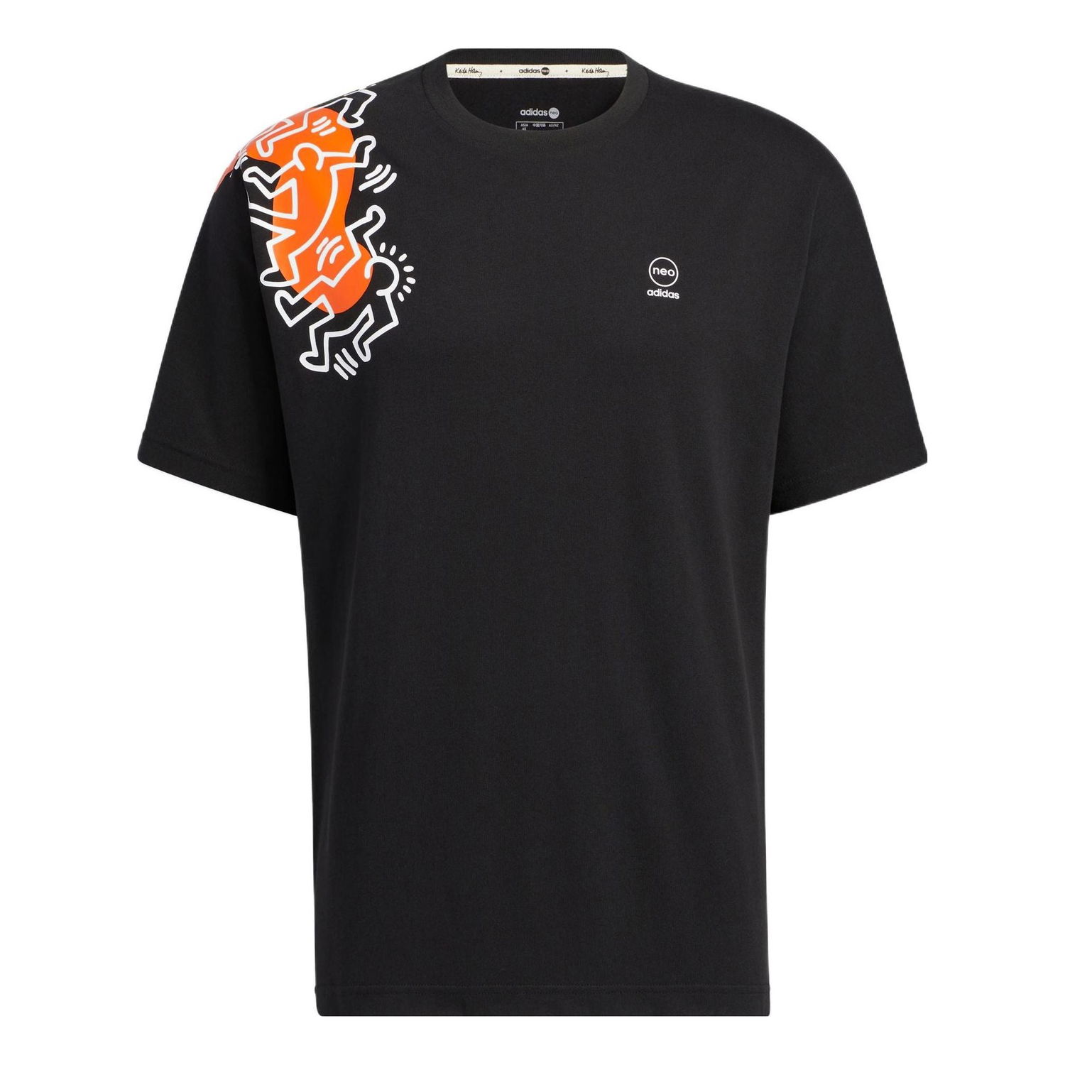 Тениска adidas Originals Keith Haring Crossover Cartoon Print T-Shirt Черно | HD7268, 0