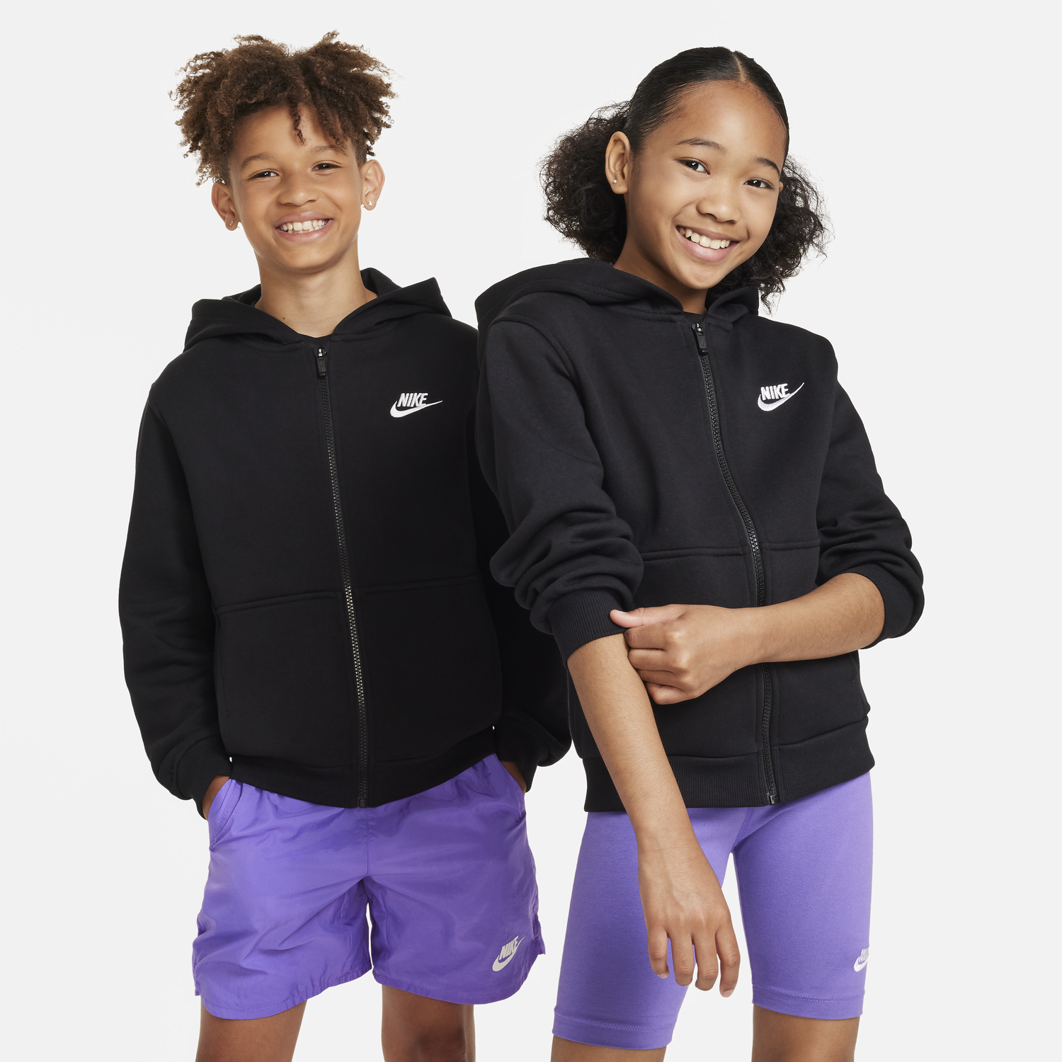 Суитчър Nike Sportswear Club Fleece Full-Zip Hoodie Черно | FD3004-010, 0