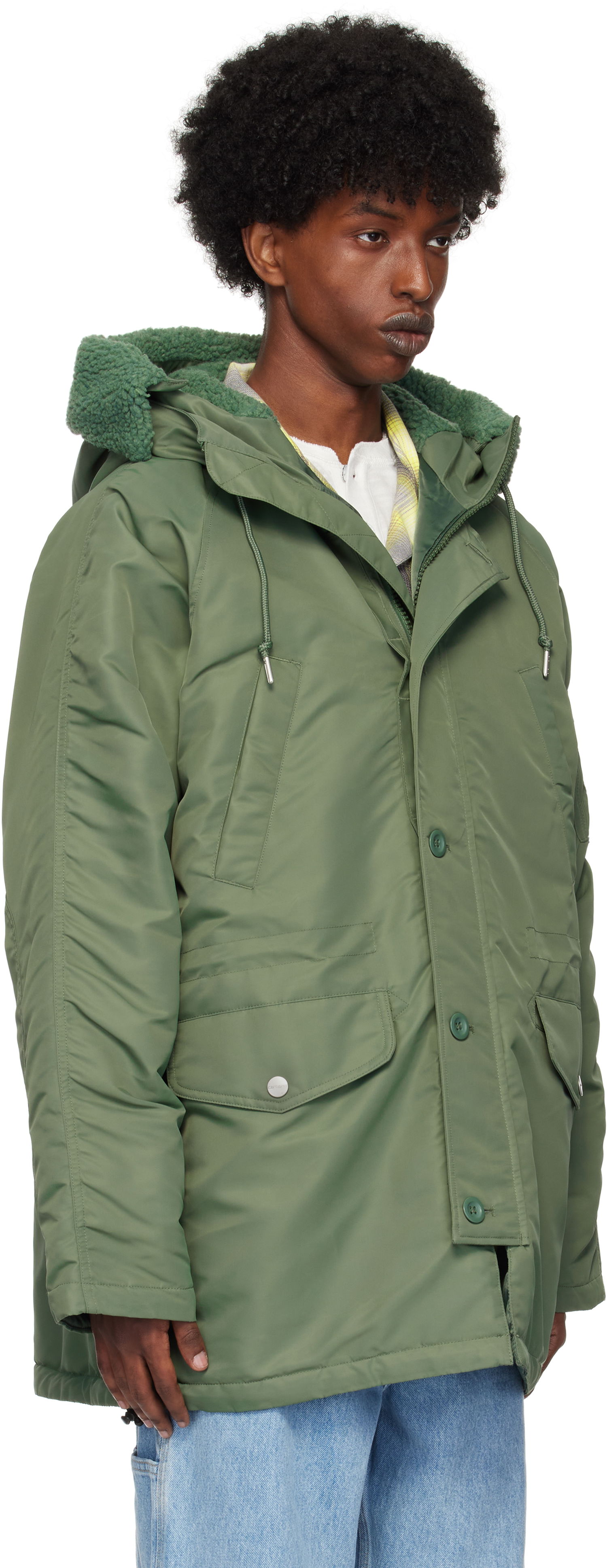 Парка Carhartt WIP Hooded Parka Coat Зелено | I033929, 1