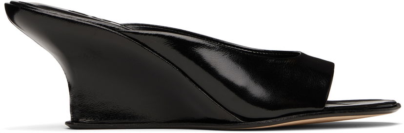 Облекло BY FAR BY FAR Caroo Wedge Mules Черно | MWFHO130LL032BK001PL