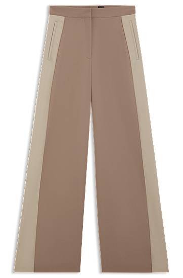 Regular-Fit Color-Block Trousers