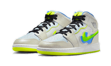 Кецове и обувки Jordan Air 1 Mid SE 'Platinum Tint' (GS) Бяло | DV1314-017, 2