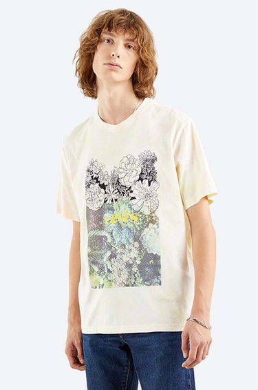 Тениска Levi's Relaxed Fit Sketch T-shirt With Print Бежово | 16143.0153, 0