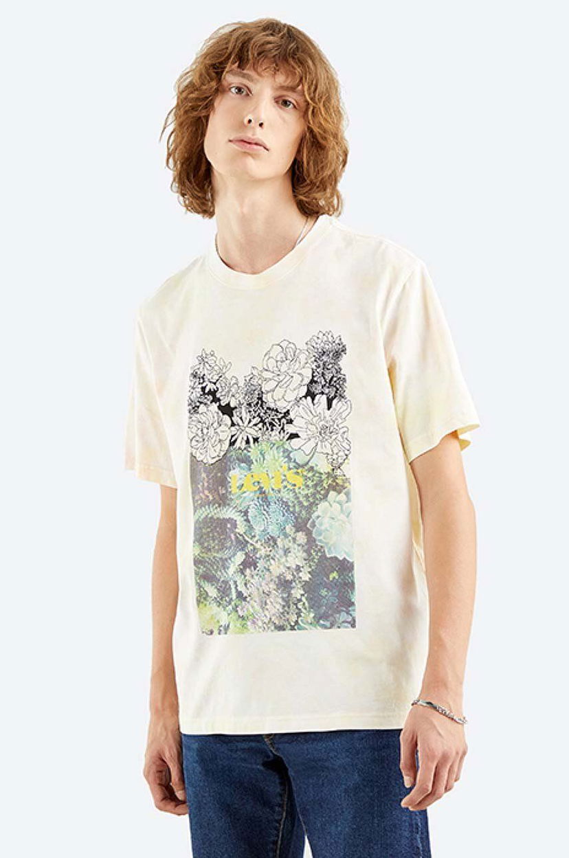 Тениска Levi's Relaxed Fit Sketch T-shirt With Print Бежово | 16143.0153