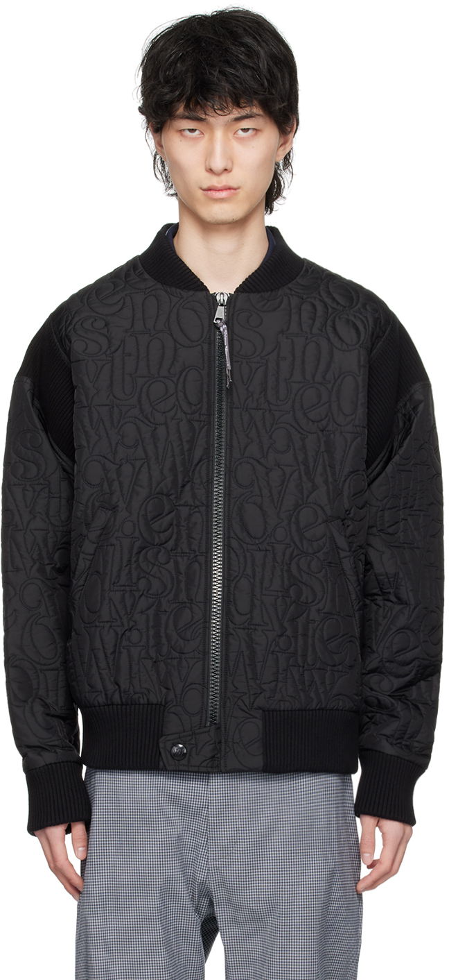 Яке бомбър Vivienne Westwood Stripped Cyclist Black Bomber Jacket Черно | 33040009-W00PS-PI, 0
