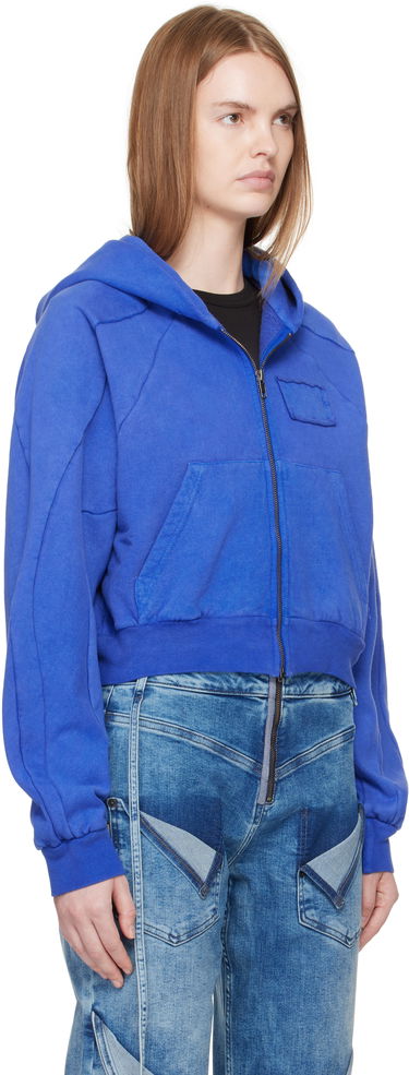 Суитчър Ottolinger Ottolinger Multiline Zip Hoodie Синьо | 115-600415-03, 1