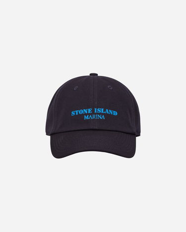 Шапка с козирка Stone Island Marina Cotton Canvas Cap Ink Blue Черно | 8115982X8 V0026, 2