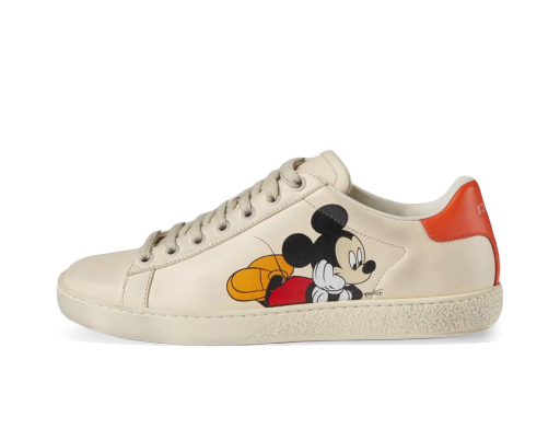 Кецове и обувки Gucci Ace x Disney Ivory (W) Бежово | _602129 AYO70 9591