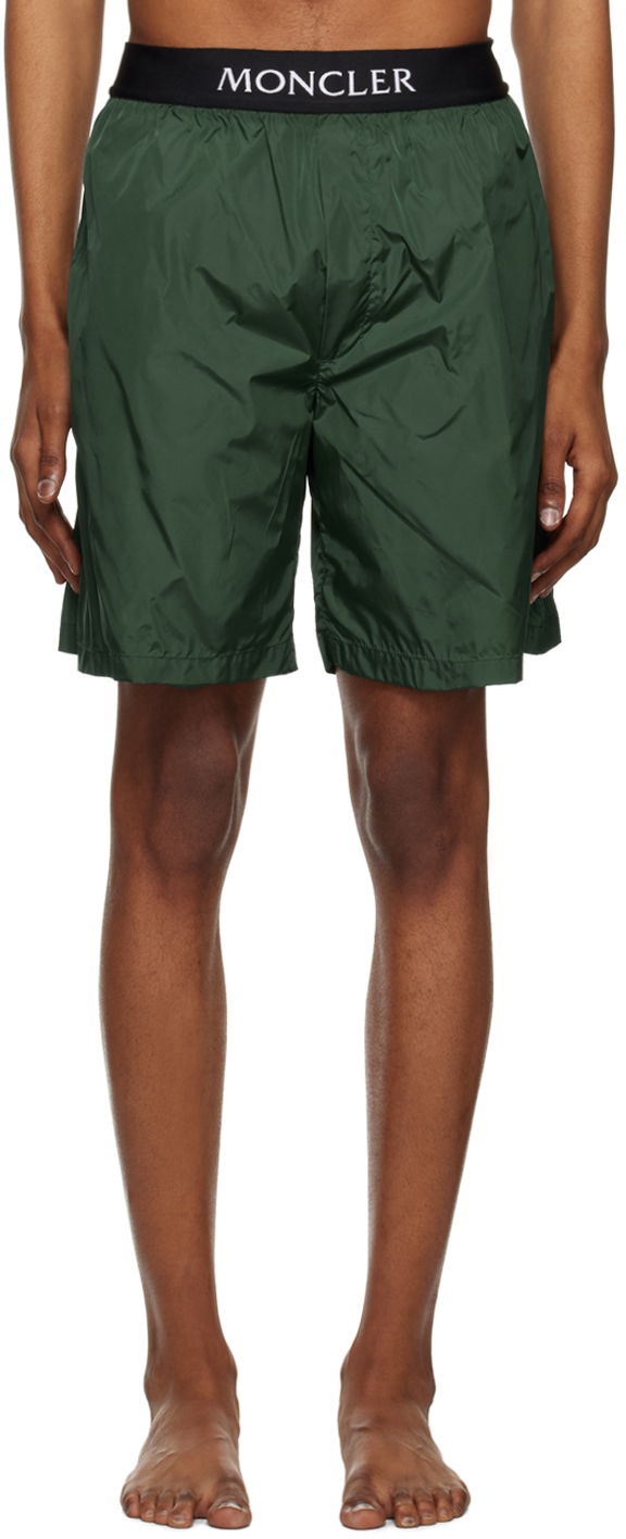 Бански Moncler Three Pocket Swim Зелено | I10912C0001053326, 0