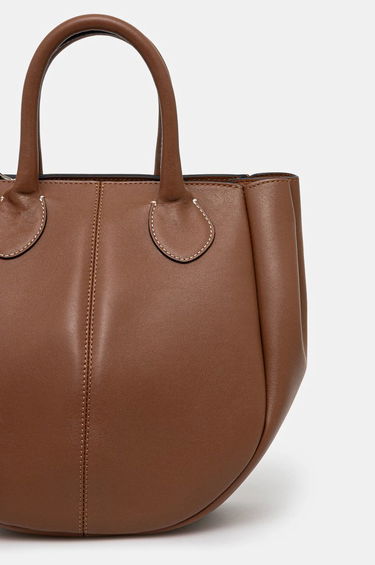 Дамска чанта JW Anderson JW Anderson Small Punch Tote Bag Кафяво | HB0680.LA0250.621, 2