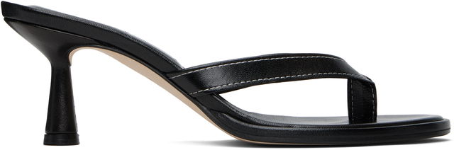 Aeyde Daphne Leather Toe-Post Heeled Sandals