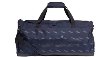 Чанта за пътуване adidas Originals Linear Logo Duffle Bag Тъмно синьо | fl3653, 1