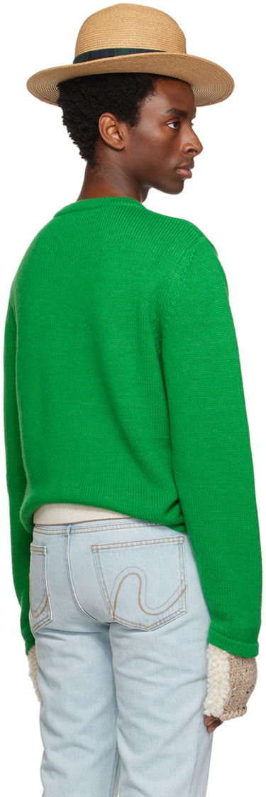 Пуловер ERL ERL Men's Patch V-Neck Sweater Зелено | ERL06N008, 2