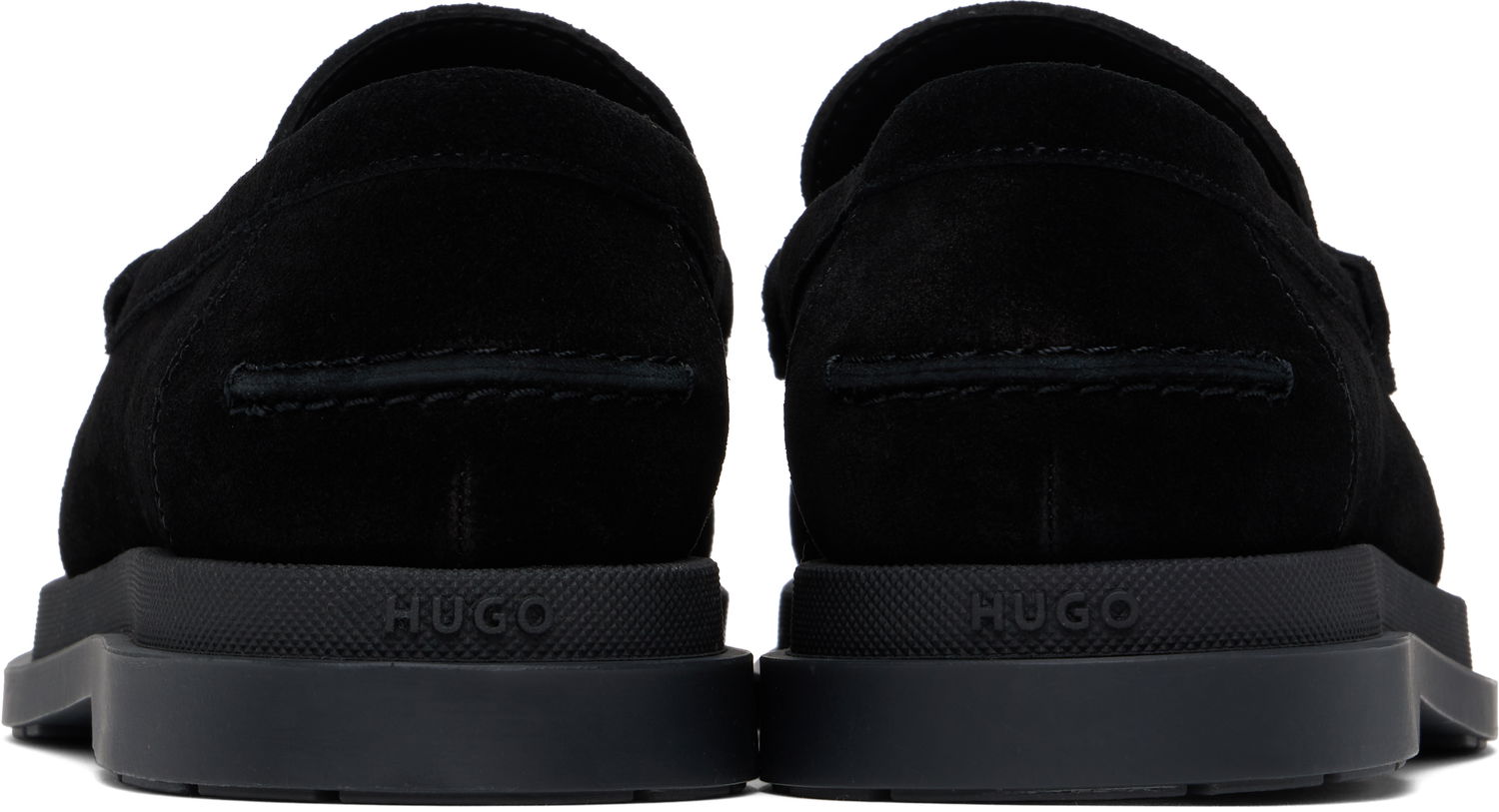 Кецове и обувки BOSS Hugo Suede Loafers Черно | 50536215, 1