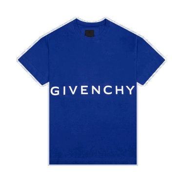 Тениска Givenchy Classic Fit Bonded T-Shirt Синьо | BM71D43Y6B 426, 0