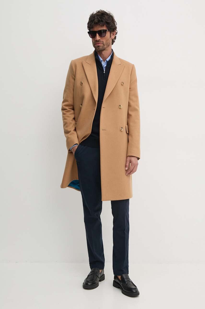 Палта Paul Smith Paul Smith Double-Breasted Wool Coat Бежово | M1R.224P.N00110, 0