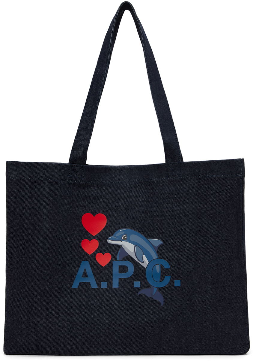 Голяма пазарска чанта A.P.C. Diane Tote Bag Черно | COCSX-M61702, 0