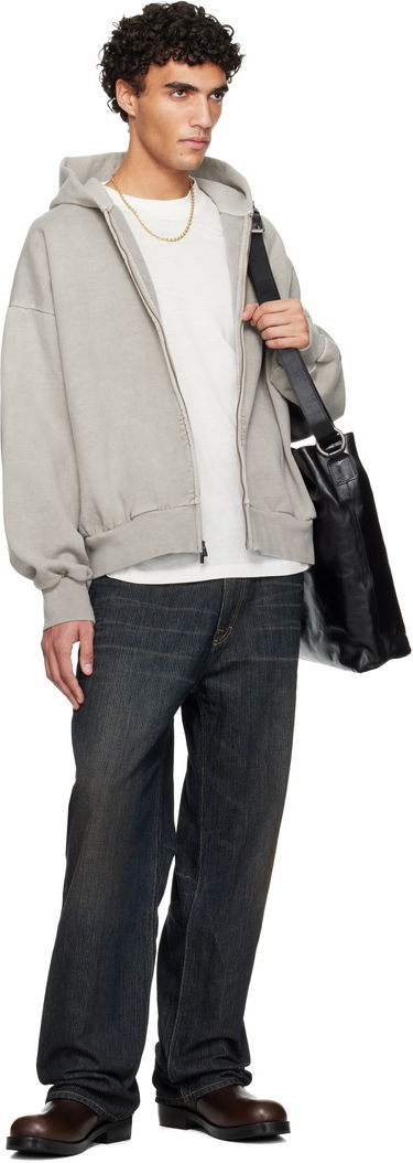 Суитчър Fear of God Holiday Embroidered Classic Full Zip Hoodie Сиво | 192HO254781F, 3