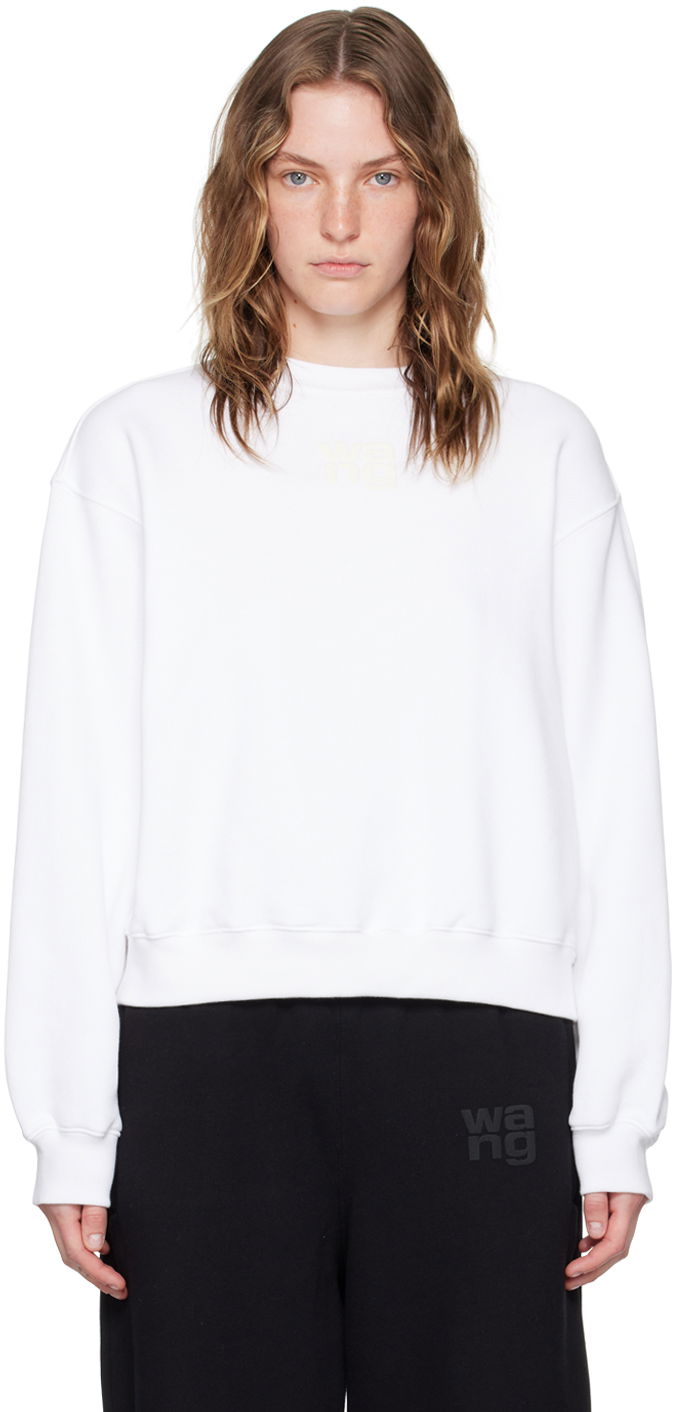 Суитчър Alexander Wang Puff Logo Sweatshirt Бяло | 4CC3241508