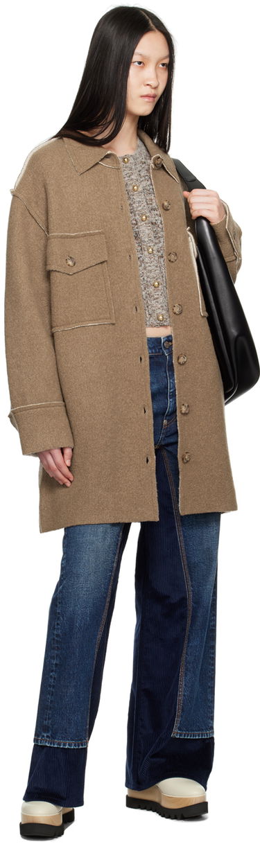 Голяма пазарска чанта Stella McCartney Stella McCartney Exposed Seam Jacket Черно | 6K08503S2502, 4