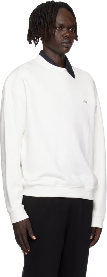 Суитчър Lacoste Loose Fit Heavy Fleece Sweatshirt Бяло | SH7745_70V, 1