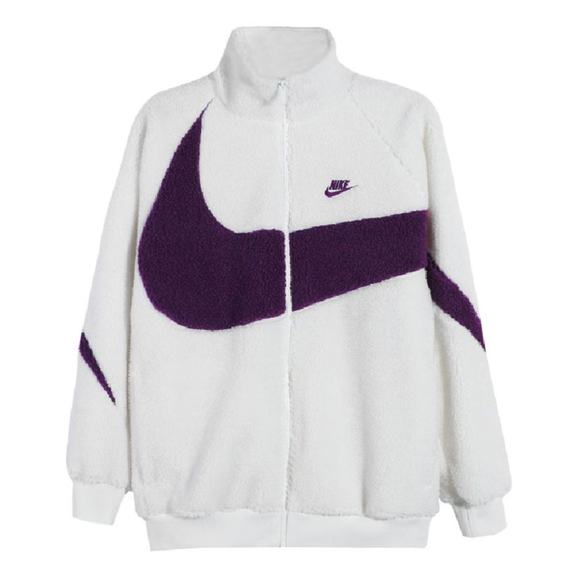 Суитчър Nike Big Logo Lamb Velvet Jacket Бяло | DH2474-156