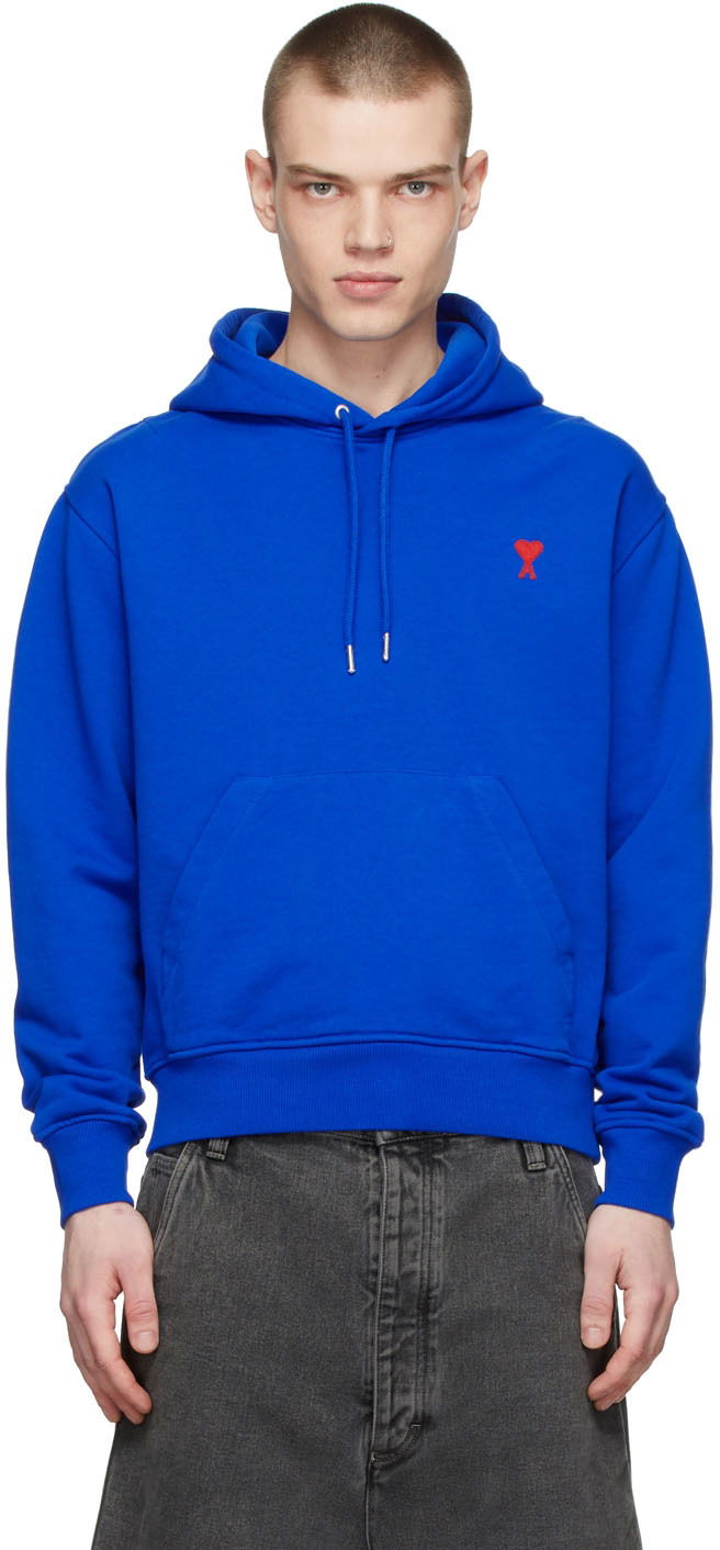 Суитчър AMI AMI De Cœur Hoodie Синьо | A21HJ008.730, 0