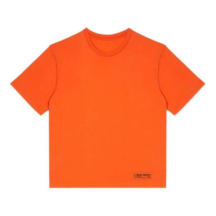 Тениска HERON PRESTON HERON PRESTON Logo Recycled T-Shirt Оранжево
 | HMAA025C99JER0012200