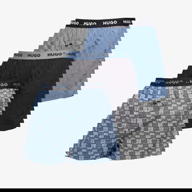 Боксерки BOSS B-Woven Loose Fit Boxers 3-Pack with Logo Pattern Многоцветен | 50532565-964, 0