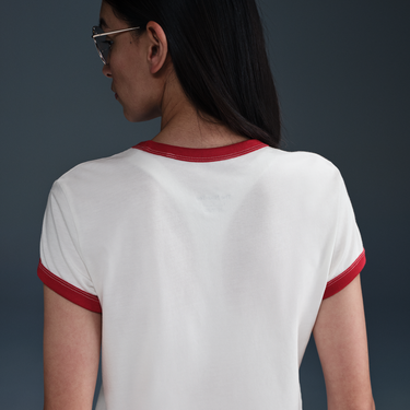 Тениска Nike Sportswear Ringer Short Sleeve T-Shirt Бяло | IF4072-133, 1