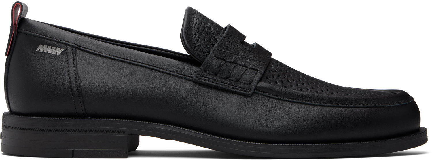 Кецове и обувки BOSS Hugo Perforated Loafers Черно | 50548646, 0
