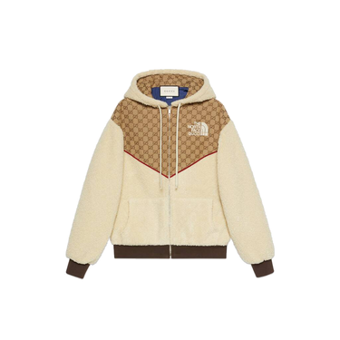 Суитчър Gucci The North Face x GG Canvas Shearling Jacket Бежово | 644582 XJC3T 2102, 2