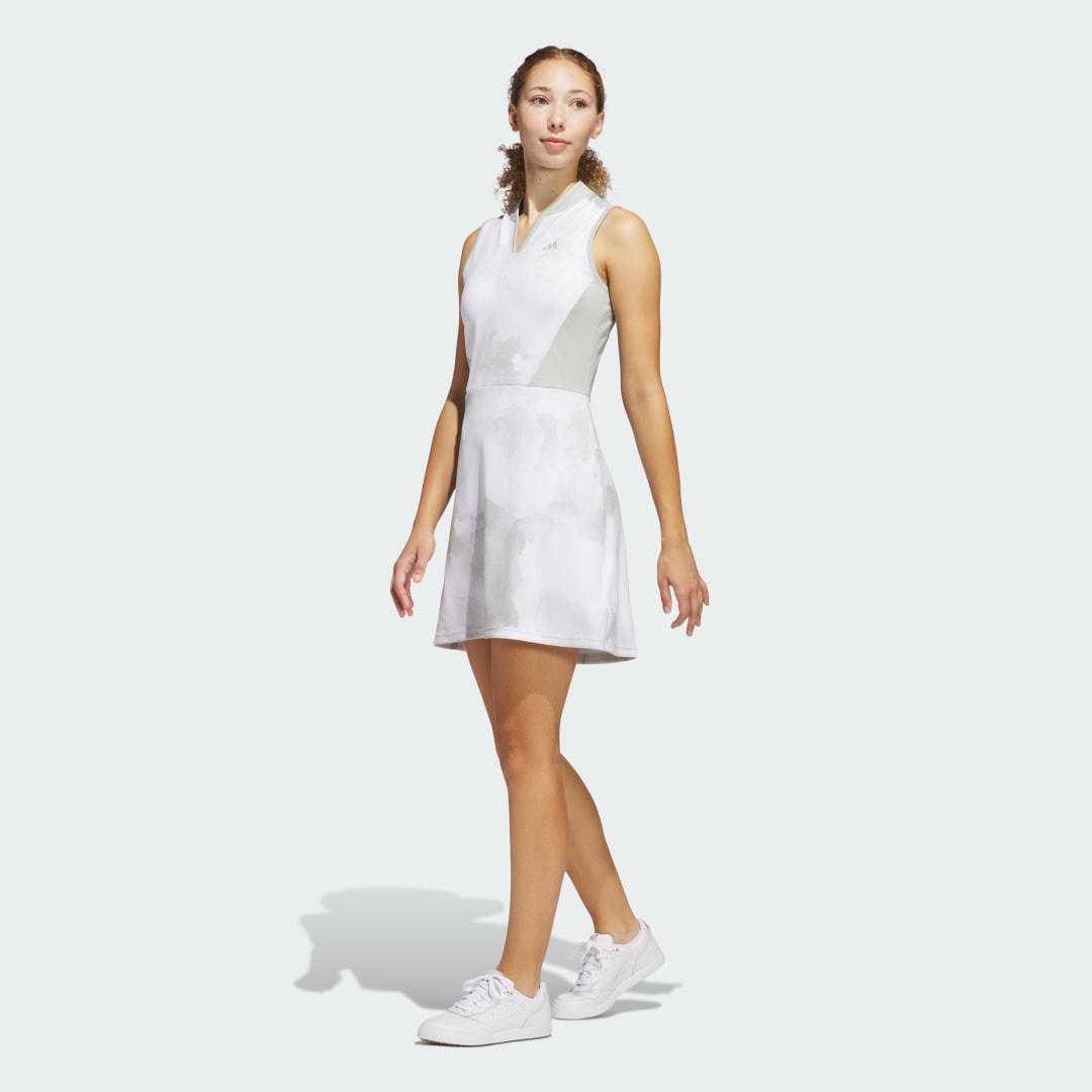 Pокля adidas Performance Ultimate365 Tour Hybrid Printed Golf Dress Бяло | IK2946, 0