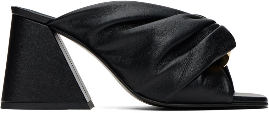 Кецове и обувки JW Anderson Chain Twist Mules Черно | ANW40231A, 0
