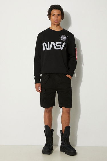 Пуловер Alpha Industries NASA Reflective Crew Sweat Черно | 178309-03, 1