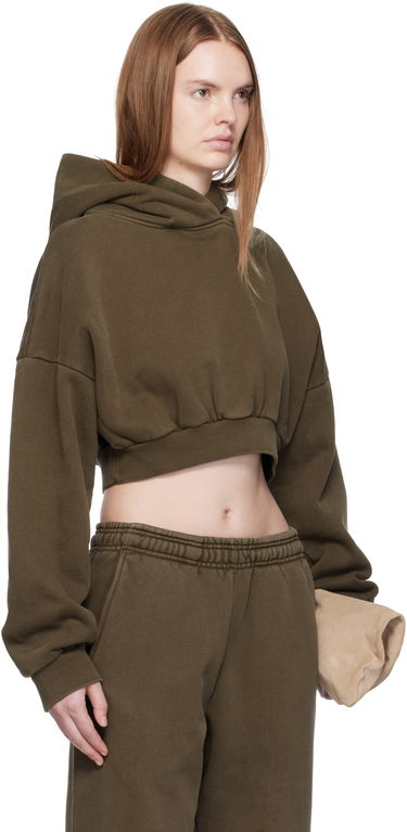 Суитчър Entire Studios Entire Studios Cropped Heavy Hoodie Кафяво | ES2392BT, 4