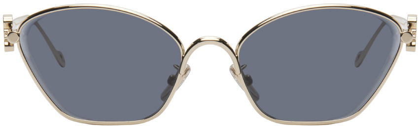 Слънчеви очила Loewe Gold Anagram Hexagonal Sunglasses Черно | LW40115U 192337181177, 0