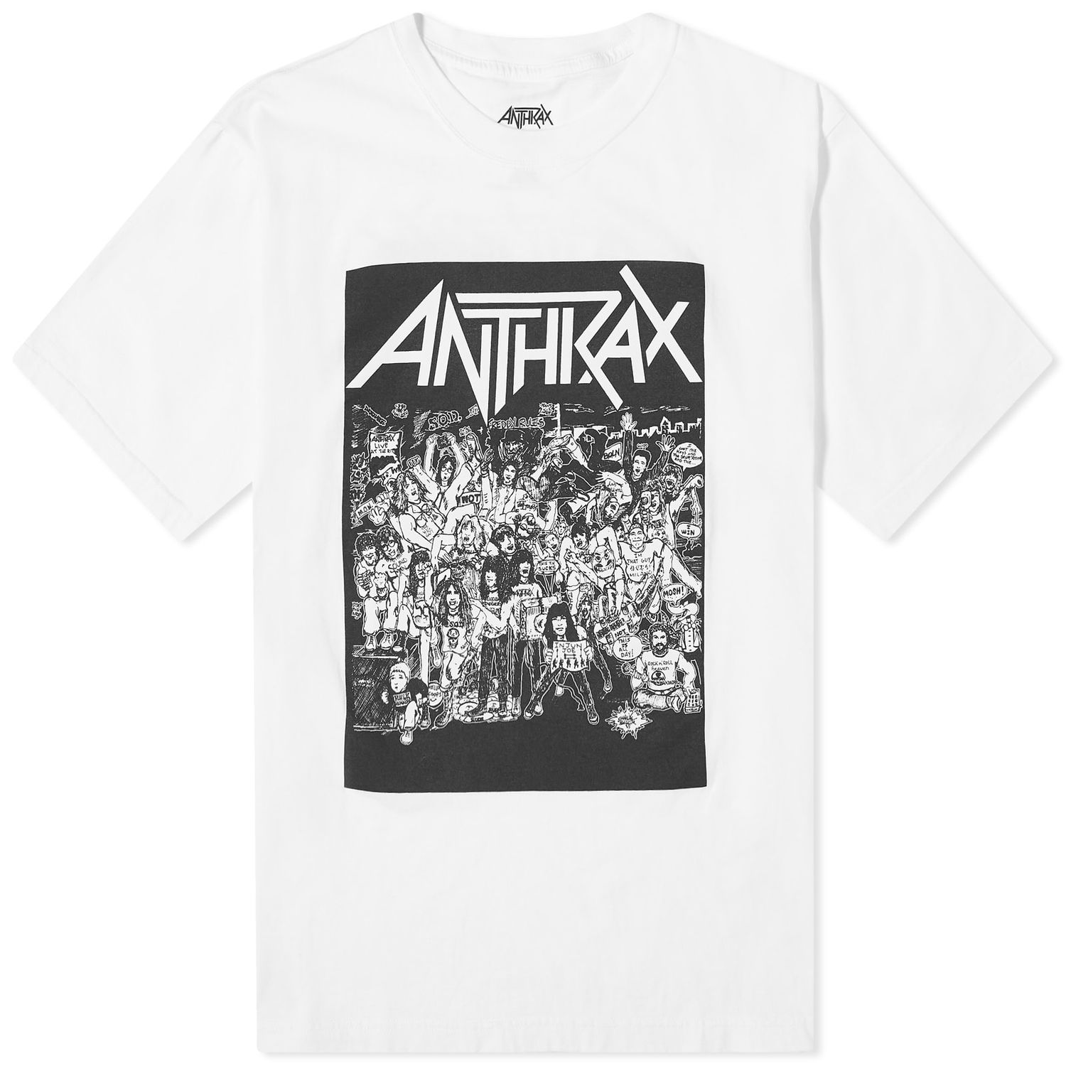 Тениска Neighborhood Anthrax No Frills T-Shirt Бяло | 232PCNH-ST02S-WHT, 0