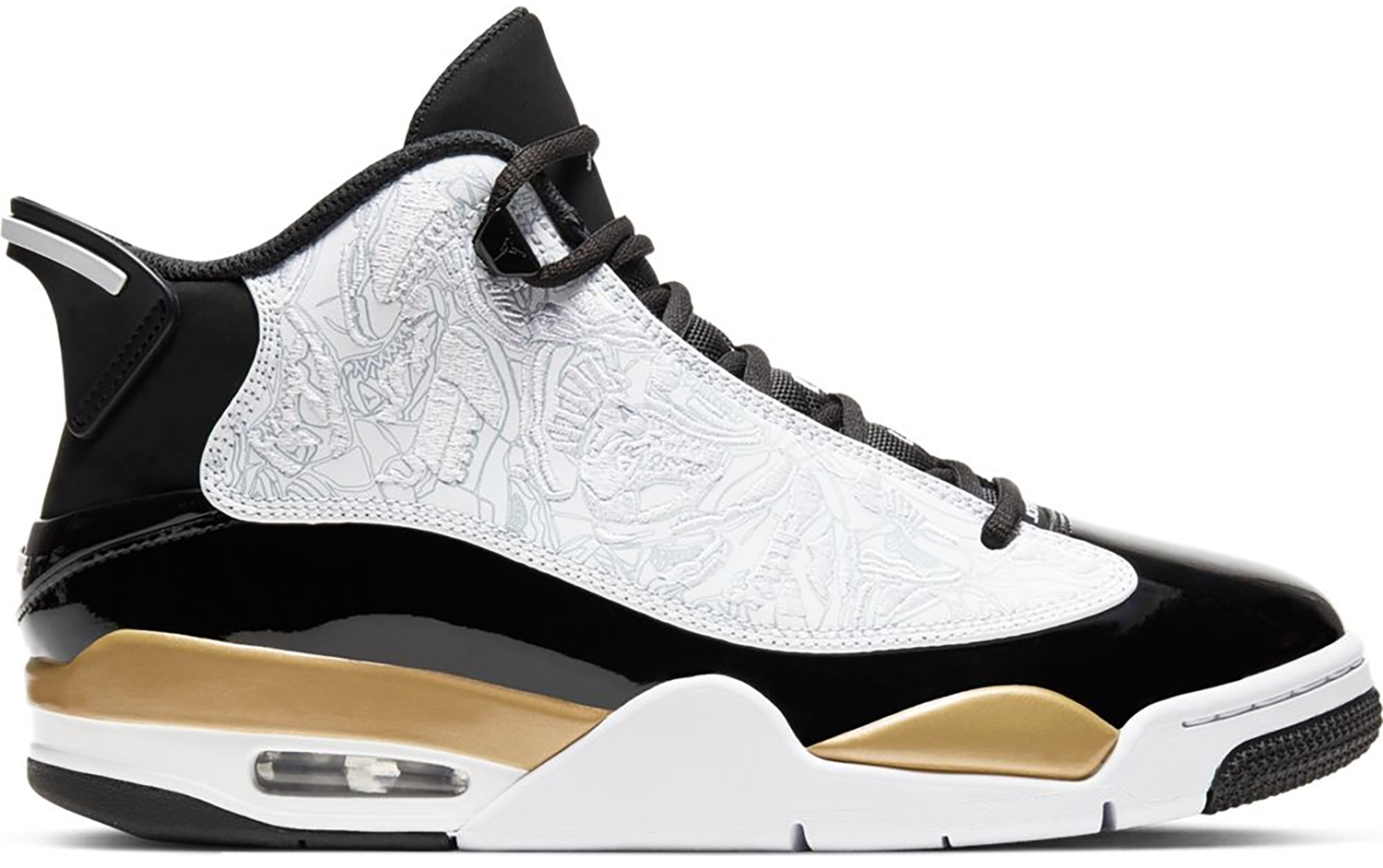 Кецове и обувки Jordan Jordan Dub Zero Black Metallic Gold White Бяло | 311046-005, 0