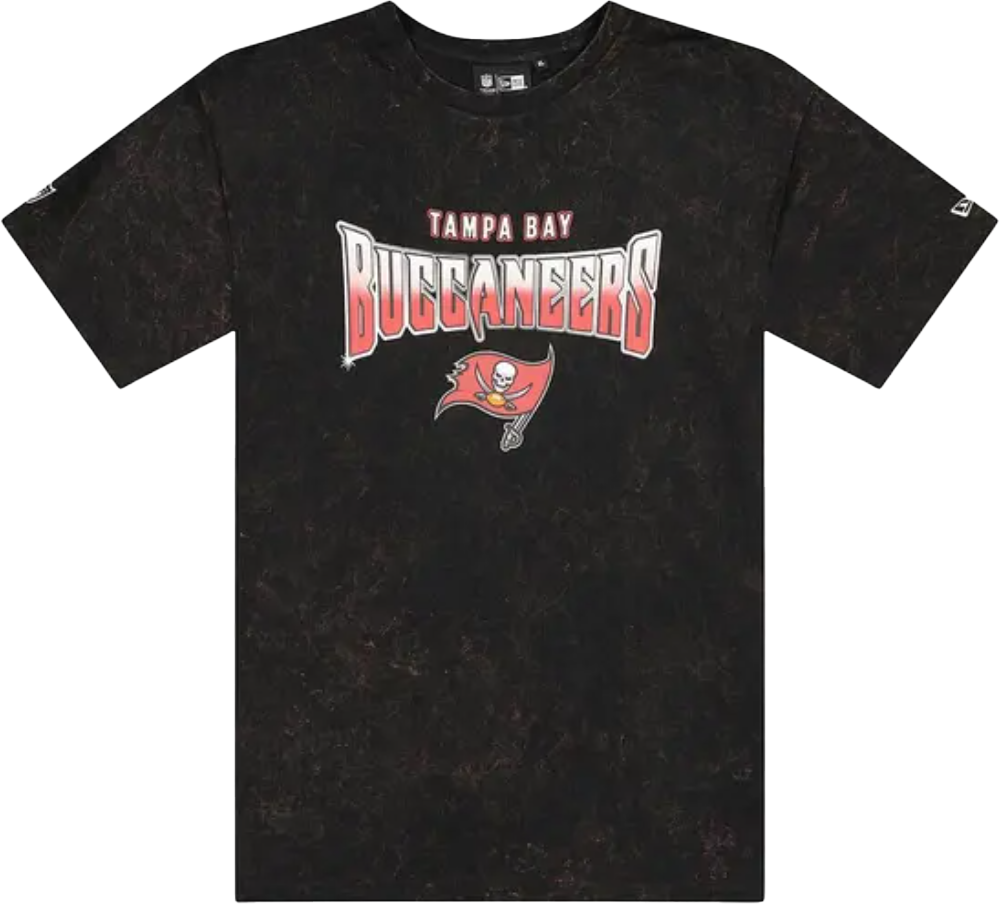 Тениска New Era Washed T-Shirt Tampa Bay Buccaneers Черно | 60291750-60291750, 0