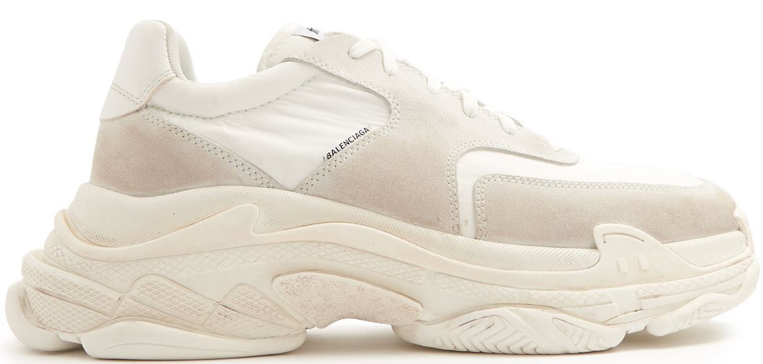 Кецове и обувки Balenciaga Triple S White Ecru Бежово | 506346 W09T1 9000, 0