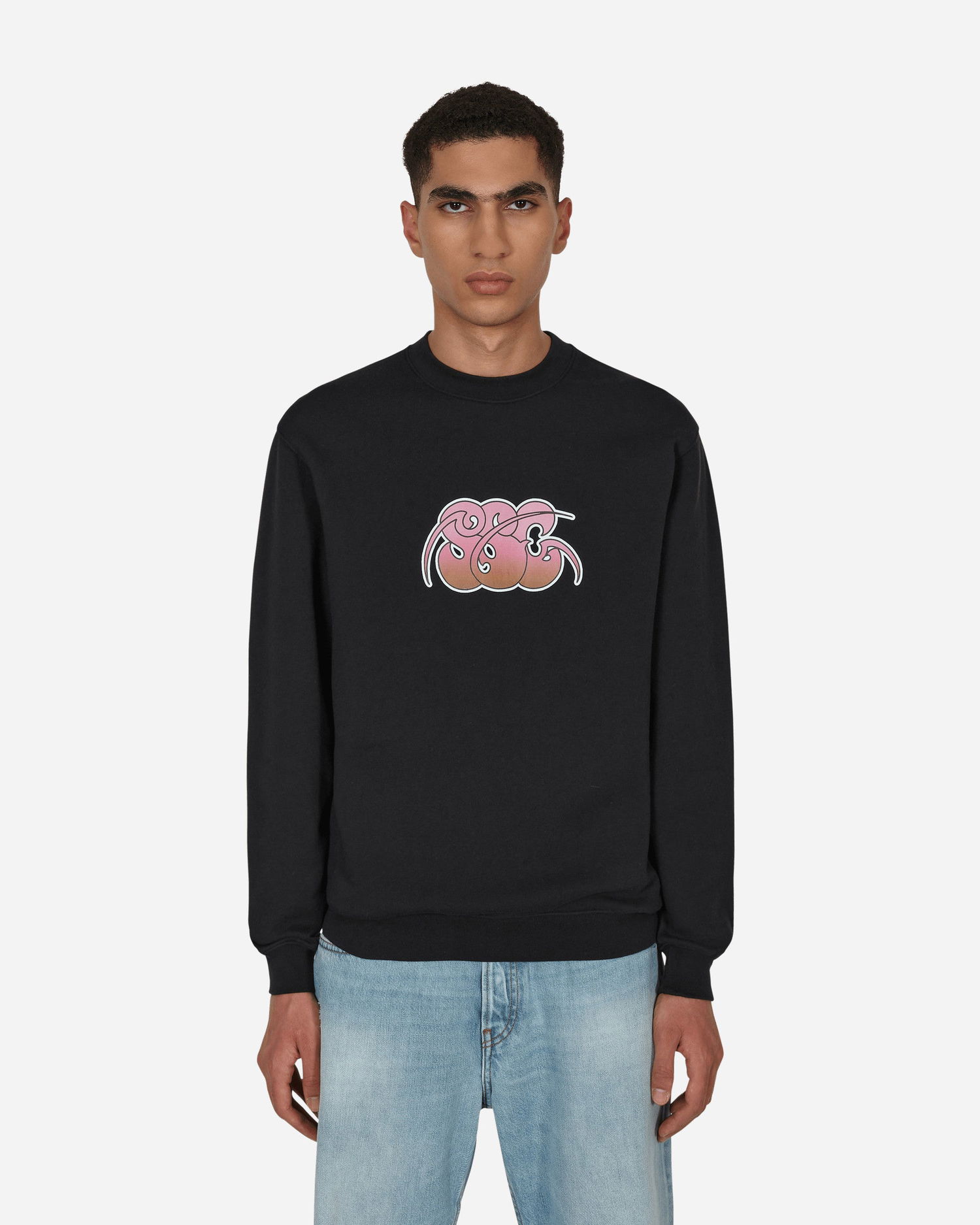 Суитчър Stockholm (Surfboard) Club Printed Crewneck Sweatshirt Черно | MPU1B90 001, 0