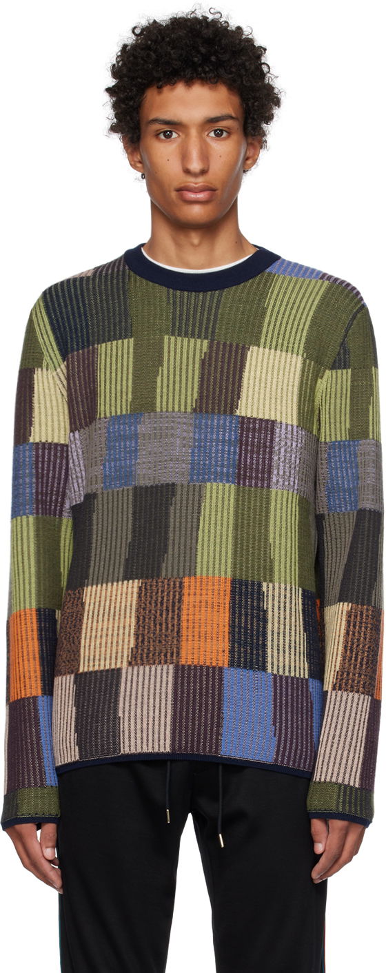 Пуловер Paul Smith Paul Smith Patchwork Crewneck Sweater Многоцветен | M1R-267Y-L02084, 0
